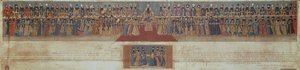 The Court of Fath Ali, Shah of Persia, ca 1799, med utländska ambassadörer inklusive Sir Harford Jones och Sir John Malcolm (1769-1833)